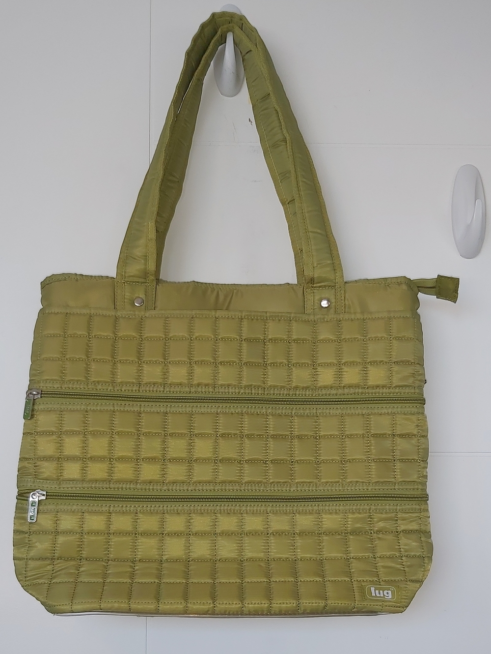 lug Chartreuse Quilted Tote
